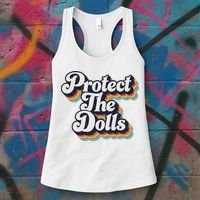 Protect The Dolls Women Solidarity Retro Distressed Women's Tank Top thumb 3