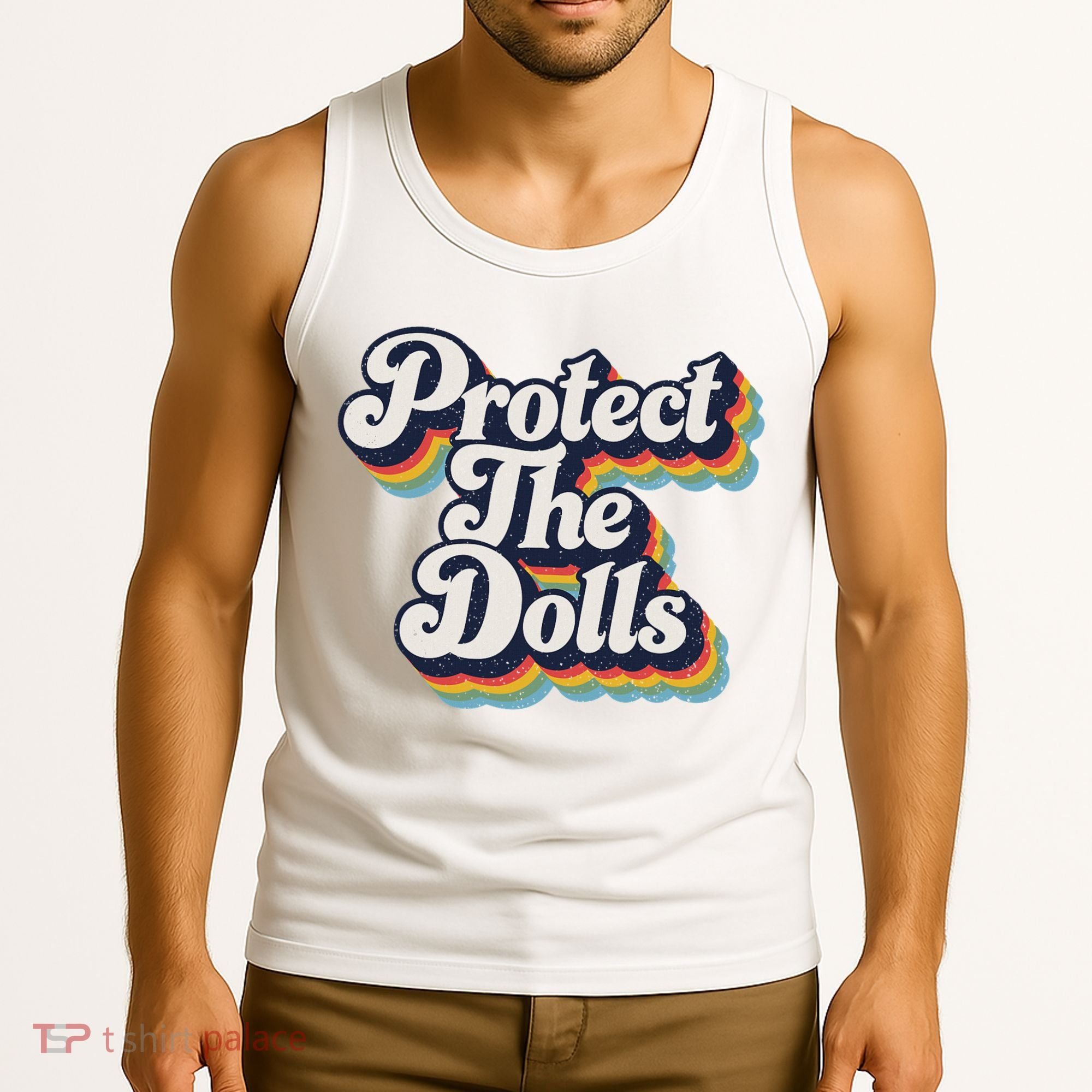 Protect The Dolls Women Solidarity Retro Distressed Tank Top