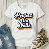 Protect The Dolls Women Solidarity Retro Distressed Women's T-Shirt thumb 3