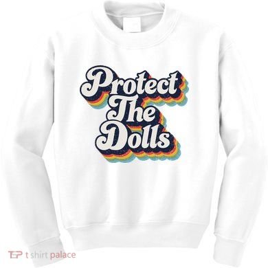 Protect The Dolls Women Solidarity Retro Distressed Kids Sweatshirt