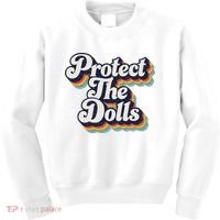 Protect The Dolls Women Solidarity Retro Distressed Kids Sweatshirt thumb 0