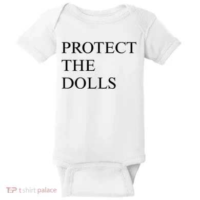 Protect The Dolls  Baby Bodysuit