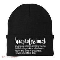Paraprofessional Teacher Definition Para Teacher Funny Funny Gift Beanie thumb 0