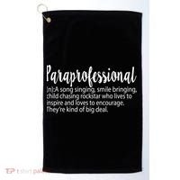 Paraprofessional Teacher Definition Para Teacher Funny Funny Gift Golf Towel thumb 0