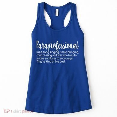 Paraprofessional Teacher Definition Para Teacher Funny Funny Gift Women's Tank Top