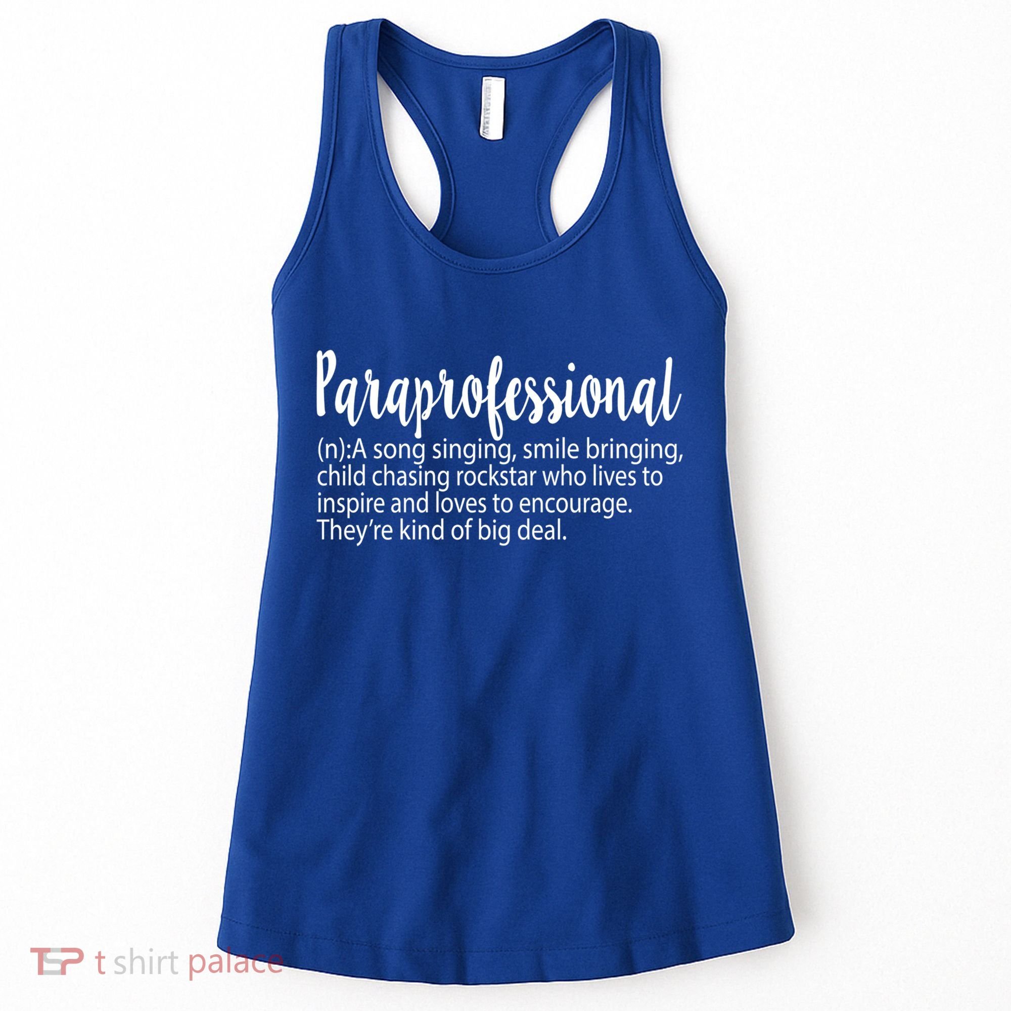 Paraprofessional Teacher Definition Para Teacher Funny Funny Gift Women's Tank Top