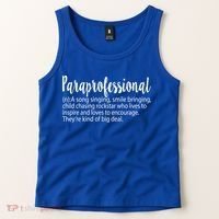 Paraprofessional Teacher Definition Para Teacher Funny Funny Gift Tank Top thumb 2