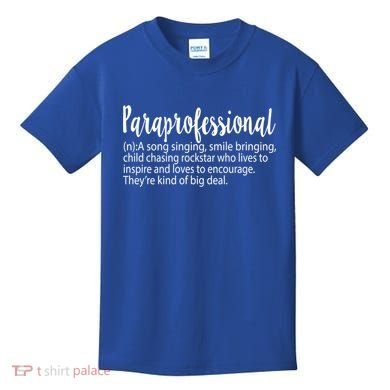 Paraprofessional Teacher Definition Para Teacher Funny Funny Gift Kids T-Shirt