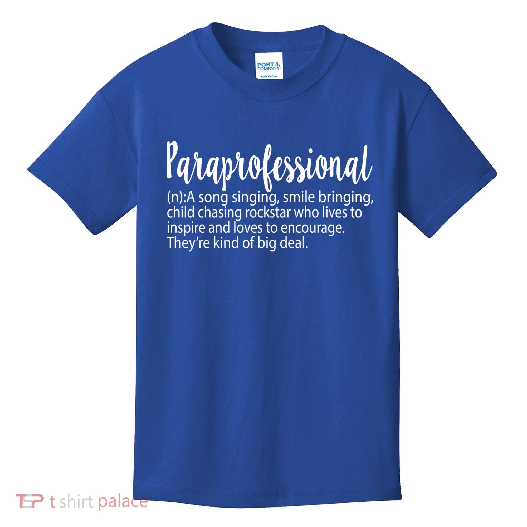 Paraprofessional Teacher Definition Para Teacher Funny Funny Gift Kids T-Shirt