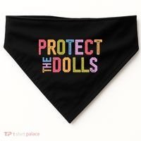 Protect The Dolls - Transg Women Solidarity USA-Made Doggie Bandana thumb 0