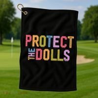 Protect The Dolls - Transg Women Solidarity Golf Towel thumb 1
