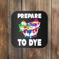 Prepare To Dye Funny Easter Egg Coaster thumb 0