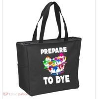 Prepare To Dye Funny Easter Egg Tote Bag thumb 2