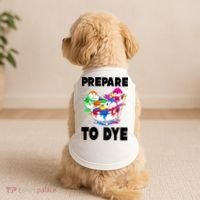 Prepare To Dye Funny Easter Egg Doggie Tank thumb 2