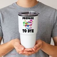 Prepare To Dye Funny Easter Egg Tumbler thumb 2