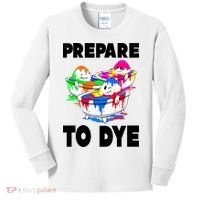Prepare To Dye Funny Easter Egg Kids Long Sleeve Shirt thumb 0