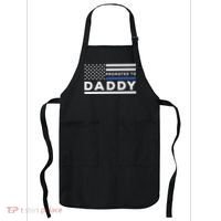 Promoted To Daddy Funny Police Officer Future Father Dad Apron thumb 0
