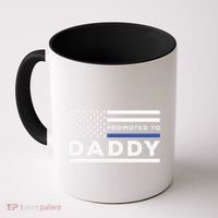 Promoted To Daddy Funny Police Officer Future Father Dad Coffee Mug thumb 0