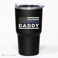 Promoted To Daddy Funny Police Officer Future Father Dad Tumbler thumb 0