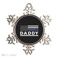 Promoted To Daddy Funny Police Officer Future Father Dad Ornament thumb 0