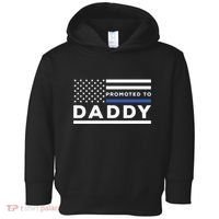 Promoted To Daddy Funny Police Officer Future Father Dad Toddler Hoodie thumb 0