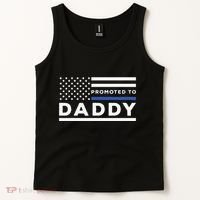 Promoted To Daddy Funny Police Officer Future Father Dad Tank Top thumb 2