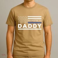 Promoted To Daddy Funny Police Officer Future Father Dad T-Shirt thumb 3