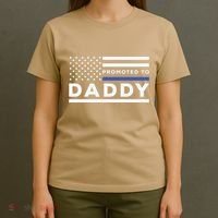 Promoted To Daddy Funny Police Officer Future Father Dad T-Shirt thumb 4