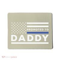 Promoted To Daddy Funny Police Officer Future Father Dad Mousepad thumb 0
