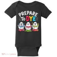 Prepare To Dye Funny Easter Eggs Baby Bodysuit thumb 0