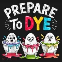 Prepare To Dye Funny Easter Eggs Baby Bodysuit thumb 2
