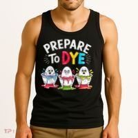 Prepare To Dye Funny Easter Eggs Tank Top thumb 3
