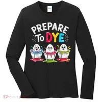 Prepare To Dye Funny Easter Eggs Women's Long Sleeve Shirt thumb 0