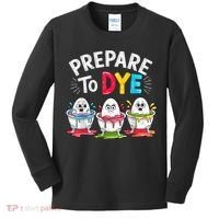 Prepare To Dye Funny Easter Eggs Kids Long Sleeve Shirt thumb 0