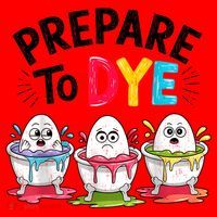 Prepare To Dye Funny Easter Eggs Santa Hat thumb 1
