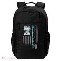 Not All Wounds Are Visible Ptsd Veteran Flag Backpack thumb 0