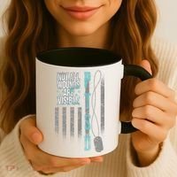 Not All Wounds Are Visible Ptsd Veteran Flag Coffee Mug thumb 3