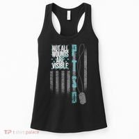 Not All Wounds Are Visible Ptsd Veteran Flag Women's Tank Top thumb 0