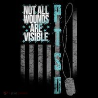 Not All Wounds Are Visible Ptsd Veteran Flag Visor thumb 3
