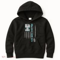 Not All Wounds Are Visible Ptsd Veteran Flag Kids Hoodie thumb 0