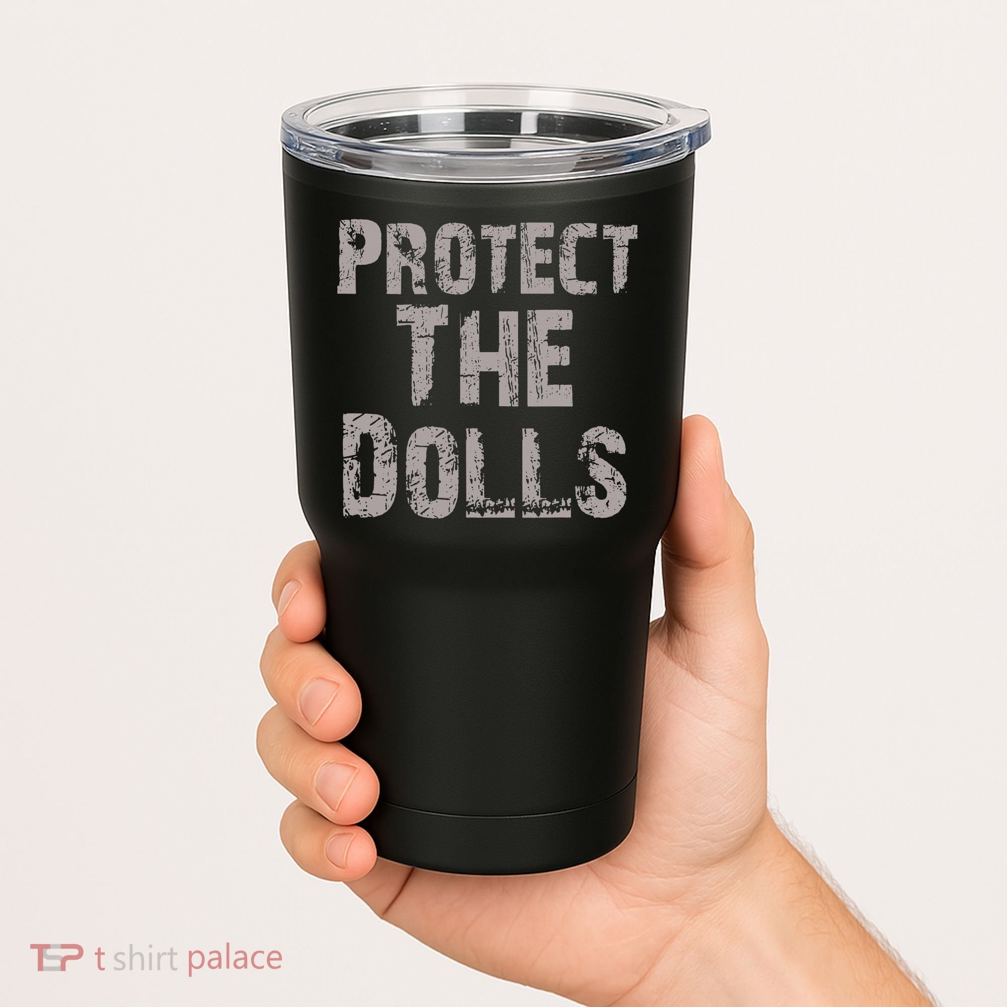 Protect The Dolls Crop Funny Women Tumbler
