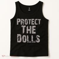 Protect The Dolls Crop Funny Women Tank Top thumb 2