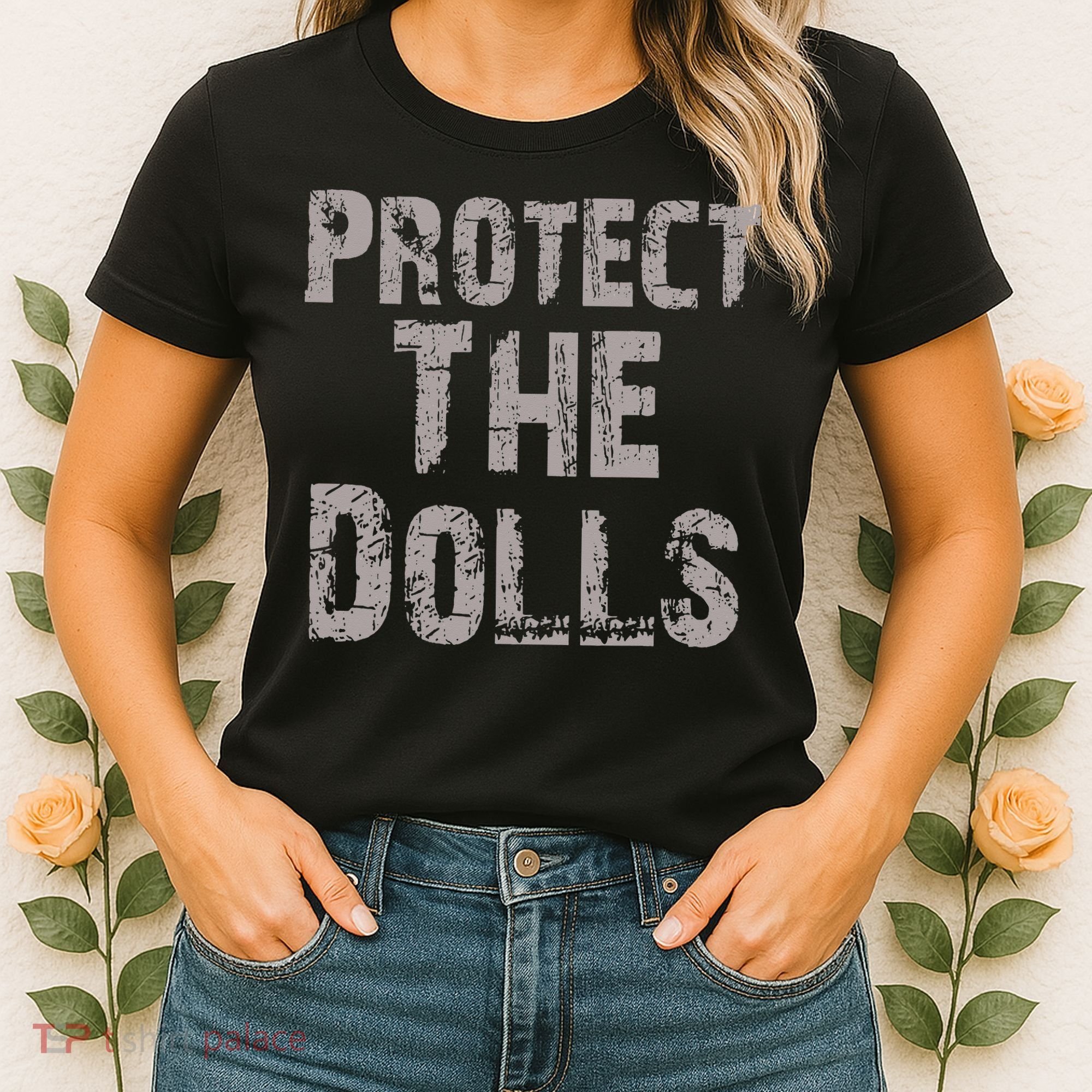 Protect The Dolls Crop Funny Women Women's T-Shirt