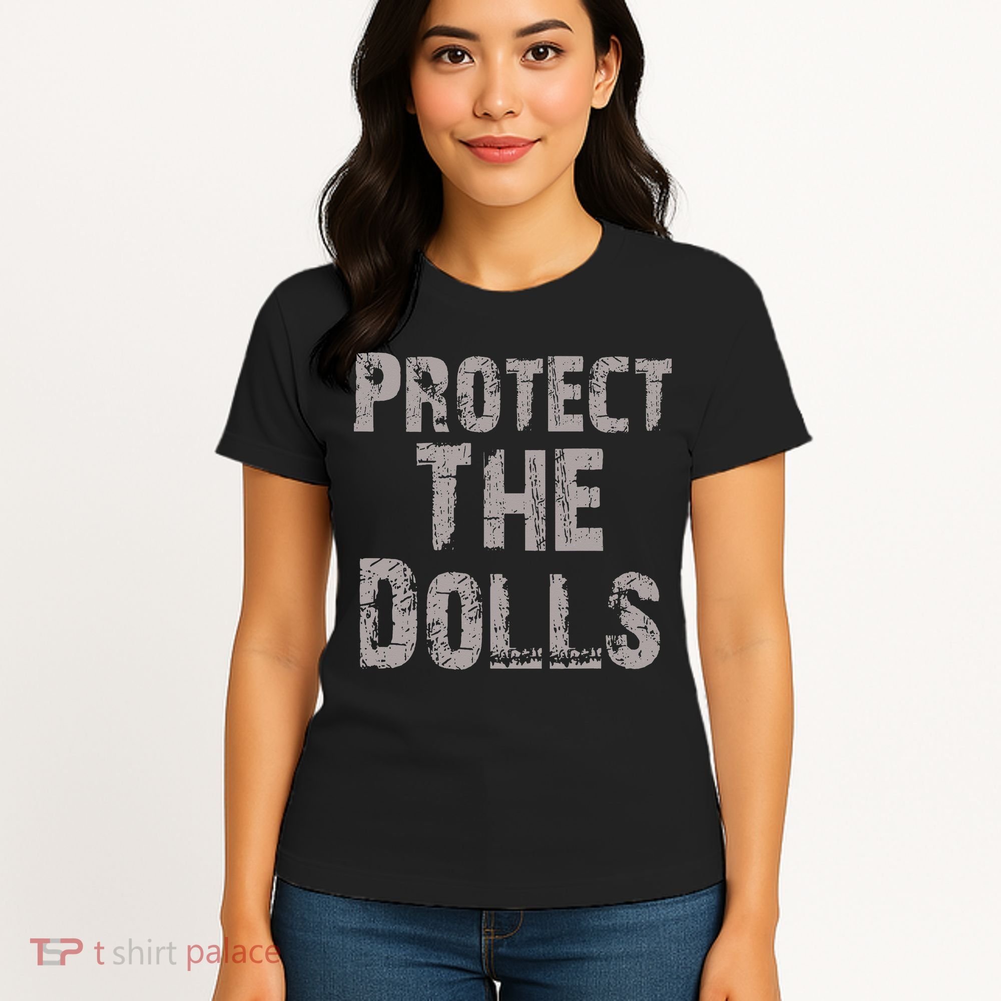 Protect The Dolls Crop Funny Women Women's T-Shirt