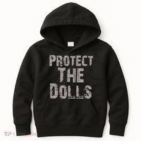 Protect The Dolls Crop Funny Women Kids Hoodie thumb 0