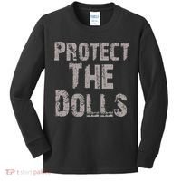 Protect The Dolls Crop Funny Women Kids Long Sleeve Shirt thumb 0