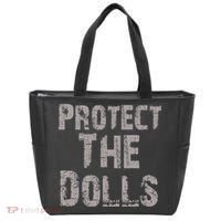 Protect The Dolls Crop Funny Women Tote Bag thumb 0