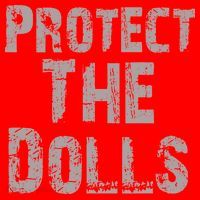 Protect The Dolls Crop Funny Women Santa Hat thumb 1