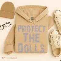 Protect The Dolls Crop Funny Women Hoodie thumb 4