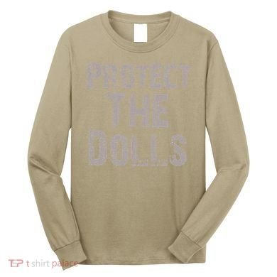 Protect The Dolls Crop Funny Women Long Sleeve Shirt